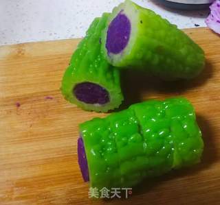 苦瓜桂花紫薯卷的做法步骤:4