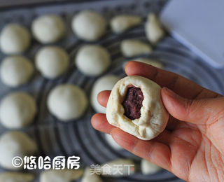 蘑菇豆沙包的做法步骤:5