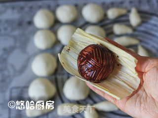 蘑菇豆沙包的做法步骤:6