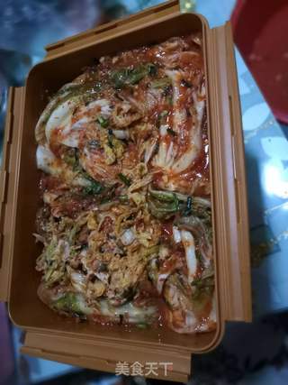 我家辣白菜的做法步骤:4