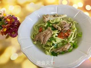 羊肉汤菠菜手擀面的做法步骤:34