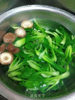 香菇青菜包的做法步骤:2