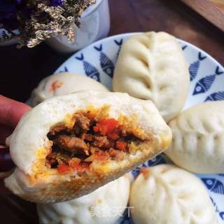 胡萝卜牛肉包的做法步骤:16
