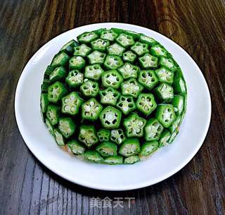 秋葵虾仁火腿炒饭的做法步骤:14