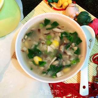 香菇玉米粥的做法步骤:10