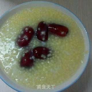 补气血若羌红枣小米粥,女人每天都该喝一杯的做法步骤:5