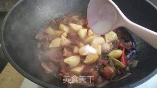 土豆烧牛腩的做法步骤:14