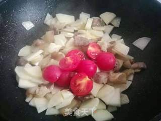 萝卜烧肉盖饭的做法步骤:3