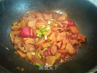 萝卜烧肉盖饭的做法步骤:4