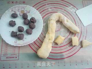 南瓜豆沙汤圆的做法步骤:2