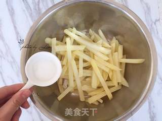 烤箱版非油炸薯条的做法步骤:7