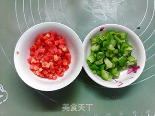 香草肠黄金咖喱炒饭的做法步骤:5