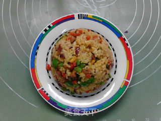 香草肠黄金咖喱炒饭的做法步骤:13