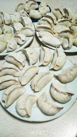 香菜肉水饺的做法步骤:11