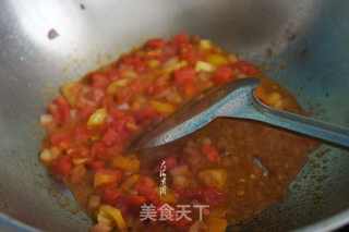 番茄大虾玉米波纹面的做法步骤:7