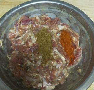 自制羊肉串的做法步骤:7