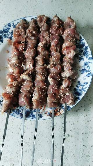 自制羊肉串的做法步骤:8