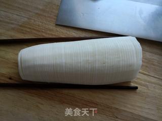 蓑衣甜酸爽脆白萝卜的做法步骤:4
