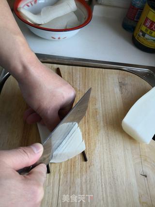 蓑衣甜酸爽脆白萝卜的做法步骤:5