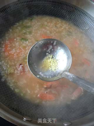 香菜鲜虾粥的做法步骤:17