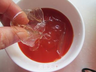 番茄汁双色果冻的做法步骤:3