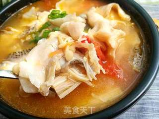 番茄金针鱼片汤的做法步骤:5
