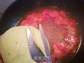 番茄蛋汤剪刀面的做法步骤:4