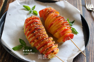 香烤风琴土豆的做法步骤:11