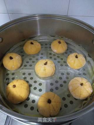 南瓜豆沙包的做法步骤:10