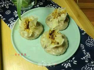 白萝卜牛肉烧麦的做法步骤:8