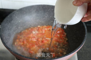 番茄肉酱拌面的做法步骤:7