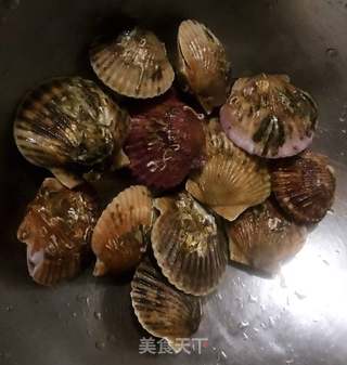 扇贝茼蒿胡萝卜米粥#粥#的做法步骤:3