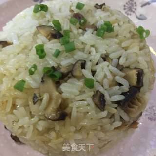 香菇鸡油饭的做法步骤:16