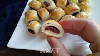 一口豆沙酥的做法步骤:18