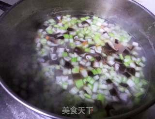 三文鱼时蔬粥#粥#的做法步骤：6