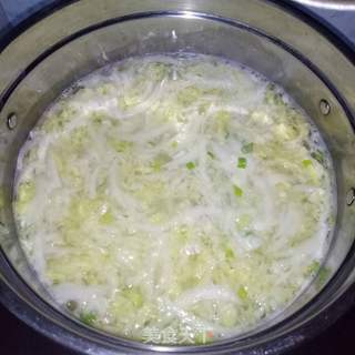 蔬菜蛋花粥的做法步骤:6