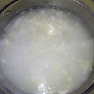 蔬菜蛋花粥的做法步骤:7