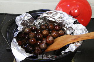 黑乐砂锅烤板栗的做法步骤:6