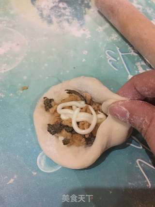 紫菜肉松包的做法步骤:7