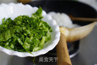 芥菜牛肉炒饭的做法步骤:4