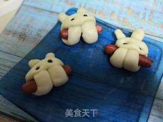 小兔子香肠馒头卷的做法步骤:9