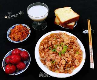 虾仁茄汁黄豆面#面食#的做法步骤:12