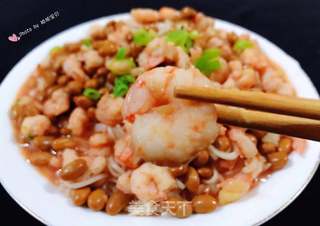 虾仁茄汁黄豆面#面食#的做法步骤:14