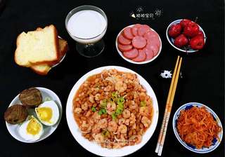 虾仁茄汁黄豆面#面食#的做法步骤:15