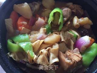 新疆大盘鸡的做法步骤:14