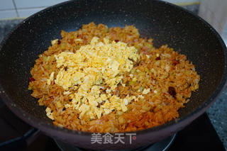 酱油虾仁炒饭的做法步骤:13