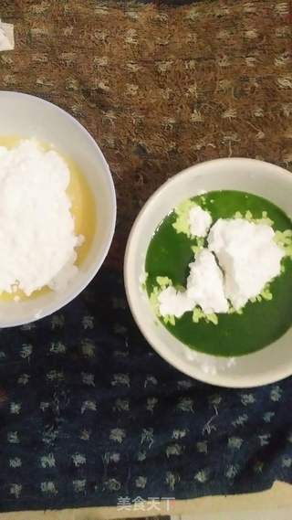 双色菠菜鸟巢卷的做法步骤:3
