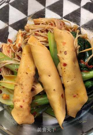 香辣豆皮肉卷的做法步骤:11