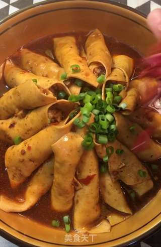 香辣豆皮肉卷的做法步骤:14