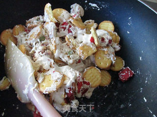 草莓雪花酥的做法步骤:11